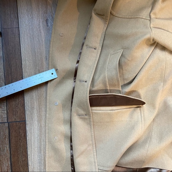 Vintage Tan Pendleton Men's Wool Coat Size 44 - Picture 9 of 12
